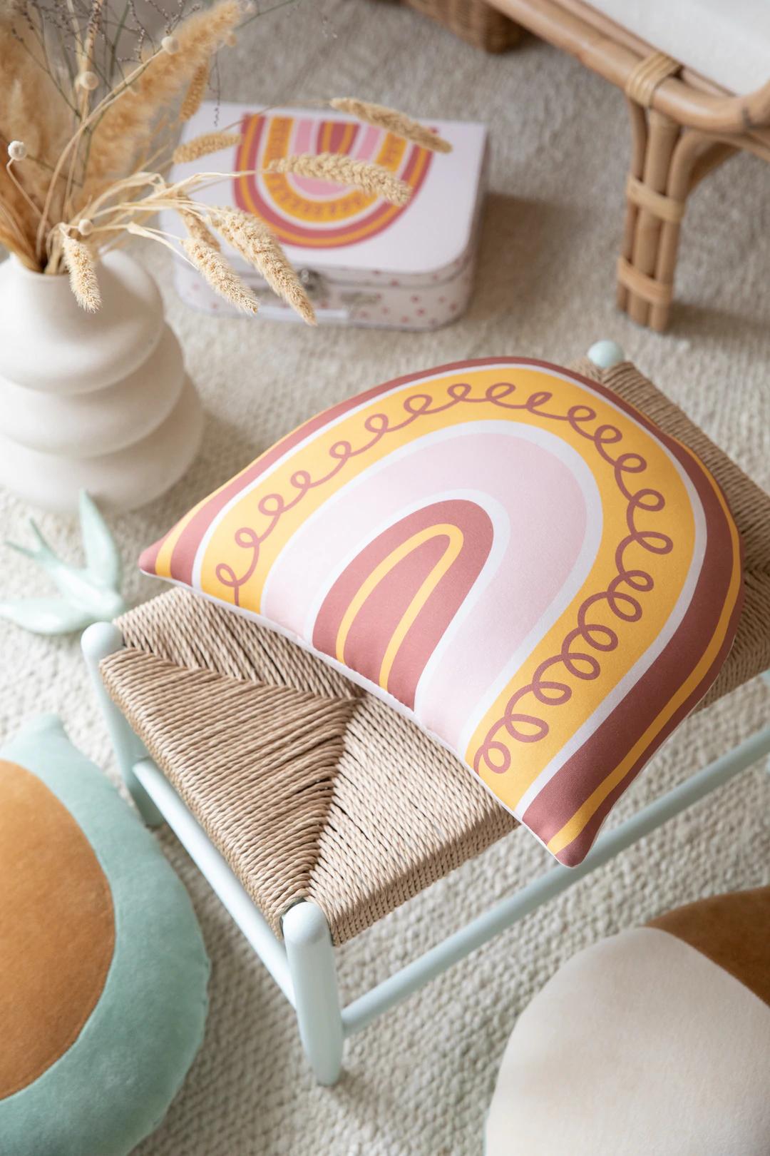 Multi Rainbow Cushion